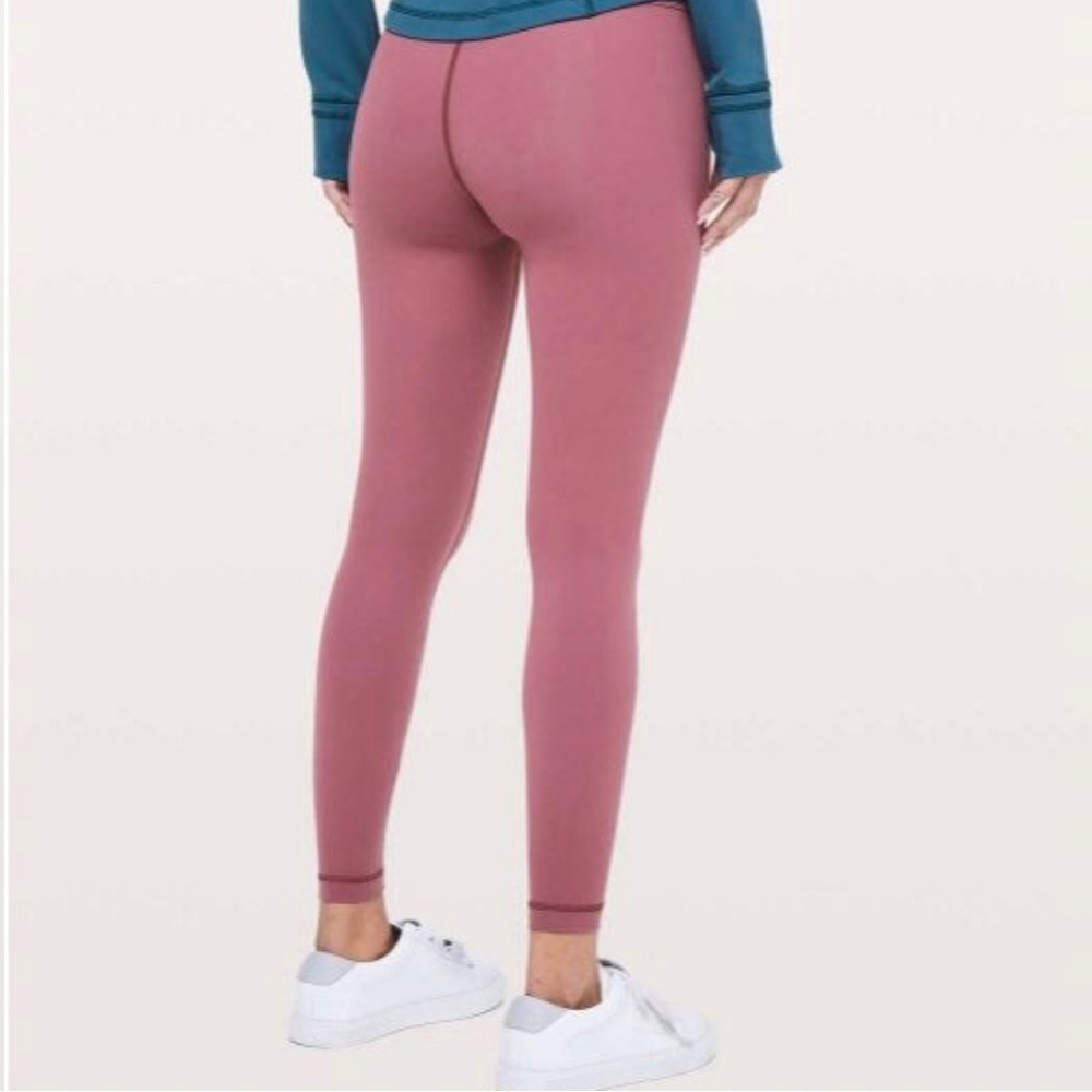 Lululemon wunder unders size 6 in misty merlot